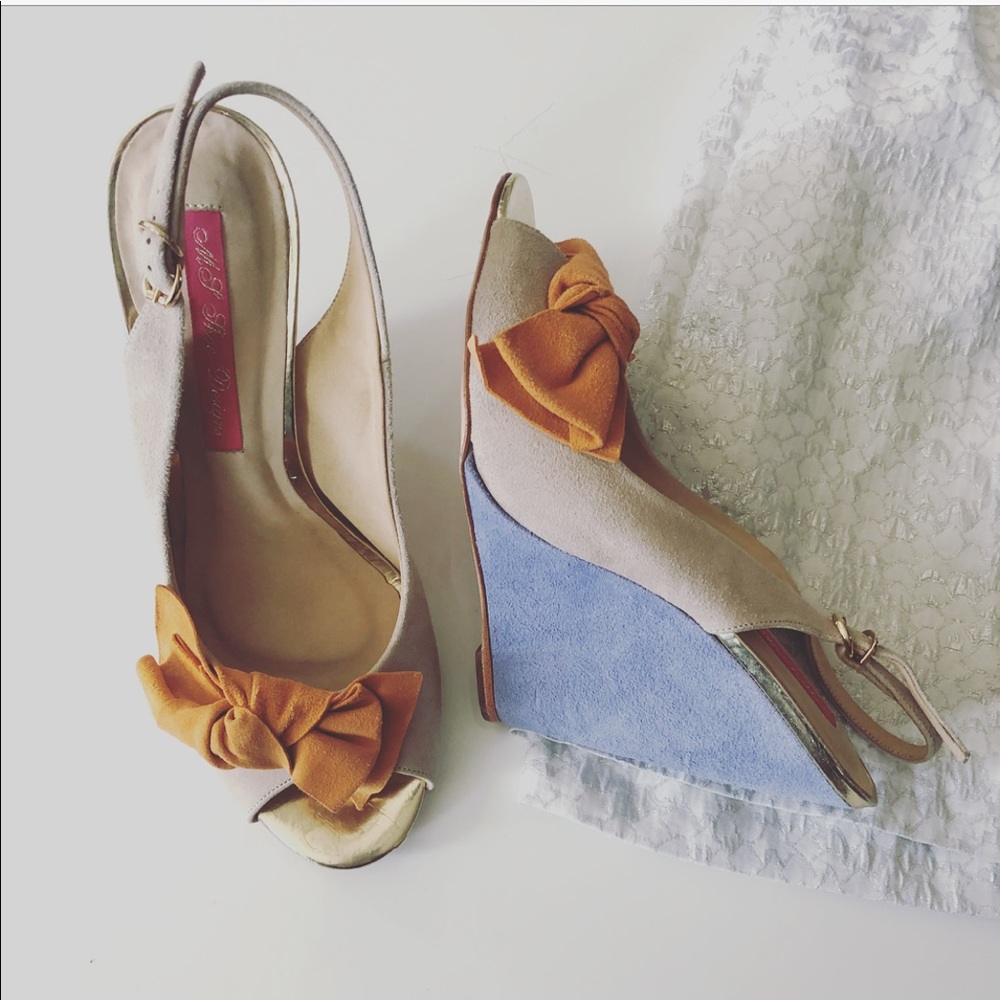 MS Shoe Designs Kalista wedges sz: 9